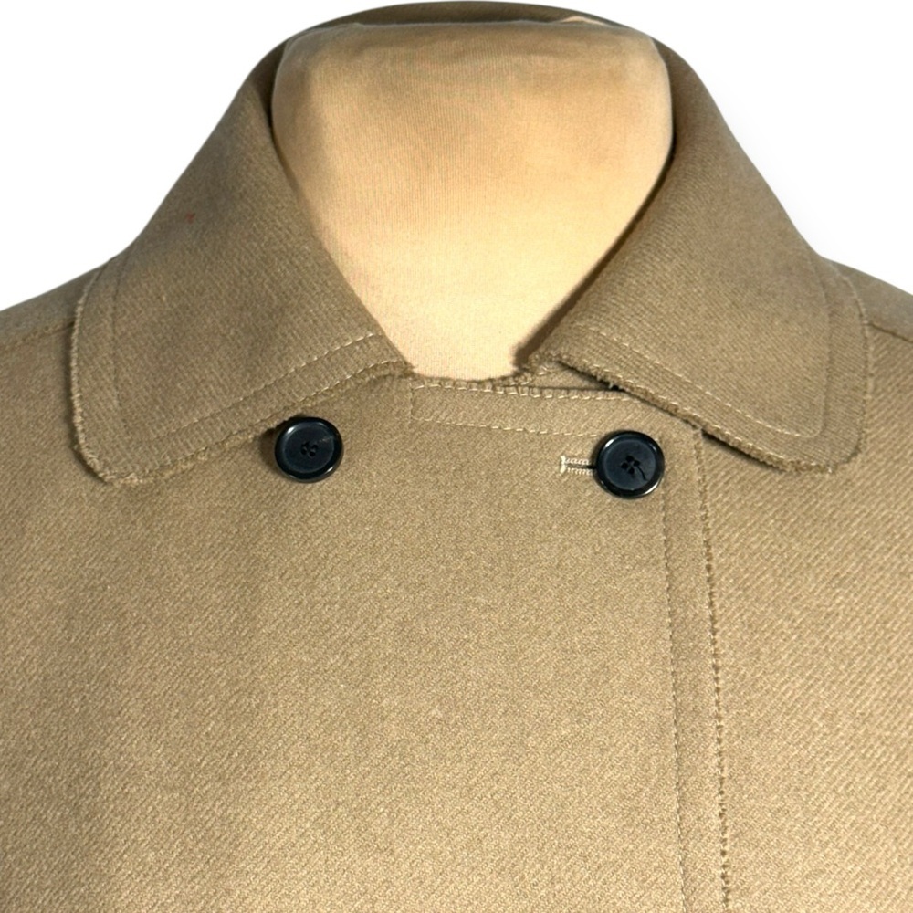 Akris punto wool angora camel tan double breasted peacoat US 12 FR 45 D 42 CBK - Picture 8 of 16